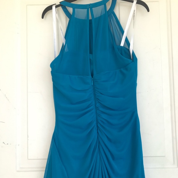 davids bridal pacific sleeveless short mesh dress - Picture 9 of 12